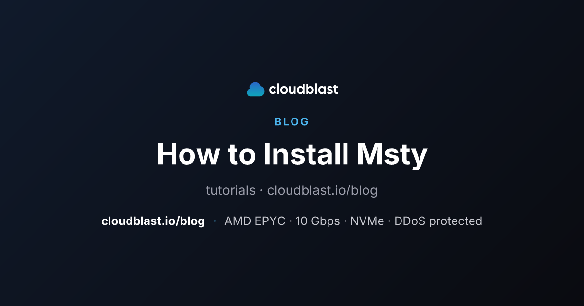 How to Install Msty